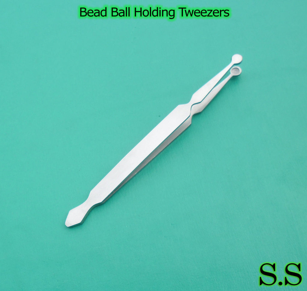 Bead Ball Holding Tweezers 4 1/2" piercing Tool