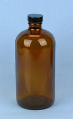 Boston Round  Amber Solution Bottle 960 mL