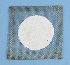 5 x 5" Wire Gauze Heat Shield with a 3" Ceramic Center